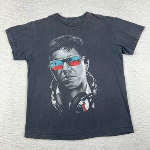Scarface Shirt Adult Medium Black Tony Montana Short Sleeve Graphic Print Tee‎
